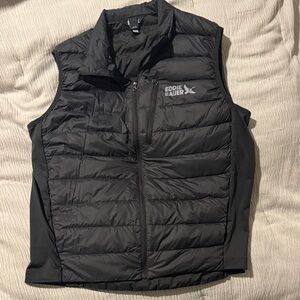 Eddie Bauer Men's Charcoal Quilted Vest